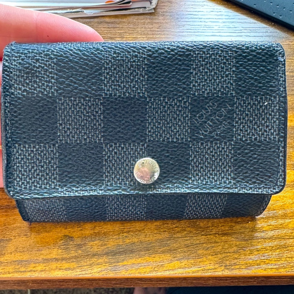 LOUIS VUITTON Damier Graphite Multicles 6 Key Holder